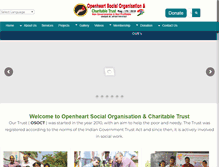 Tablet Screenshot of openheartcharitabletrust.org